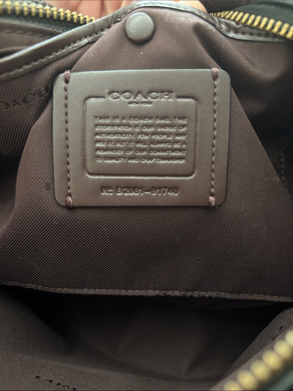 Coach Lora 30 in Black Pebbled Leather with Gold Hardware - Picture 8 of 14